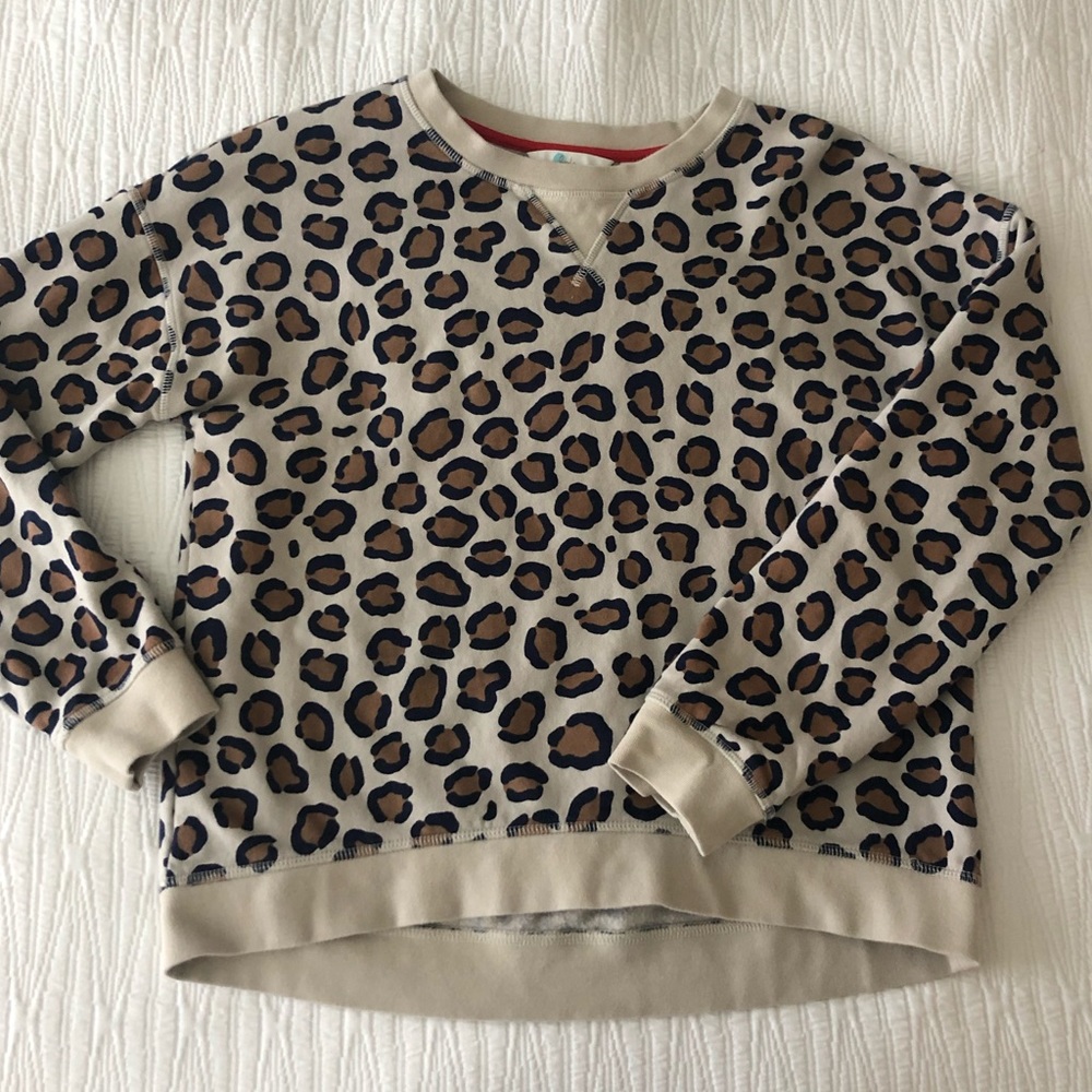 Boden leopard print sweatshirt